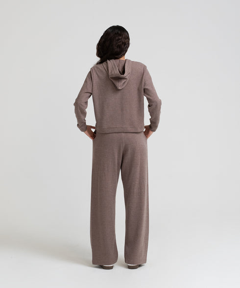 Women's Rib Cropped Hoodie